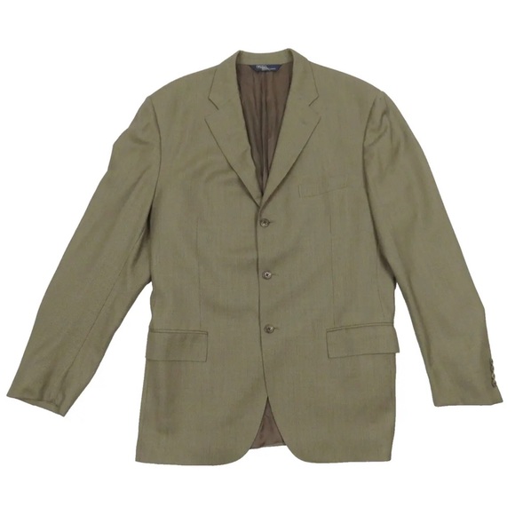 NWOT Ralph Lauren Polo 100% Virgin Wool 3 Button Sport Coat Blazer Jacket Italy